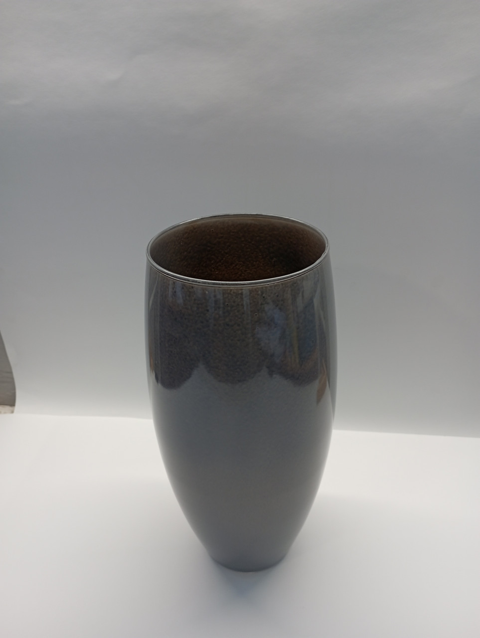 Ваза Оріон h 390 d 160 мм сірий глянець, фото 1