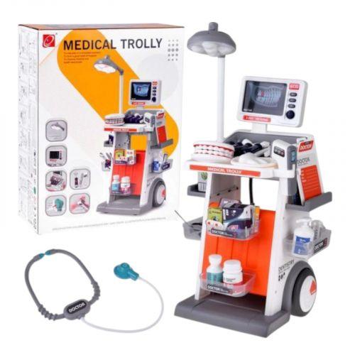 Лікарський стіл стоматолог з аксес.батар.муз.світ.кор.43*15*33 см., фото 1