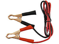 Кабель для інвертора з крокодилами Lemanso LM40254 4mm², довжина 500mm, червоно чорний