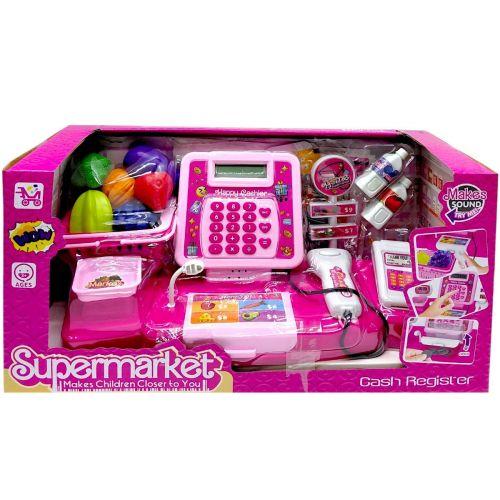 Касовий апарат "Супермаркет" (РОЖЕВИЙ), фото 1