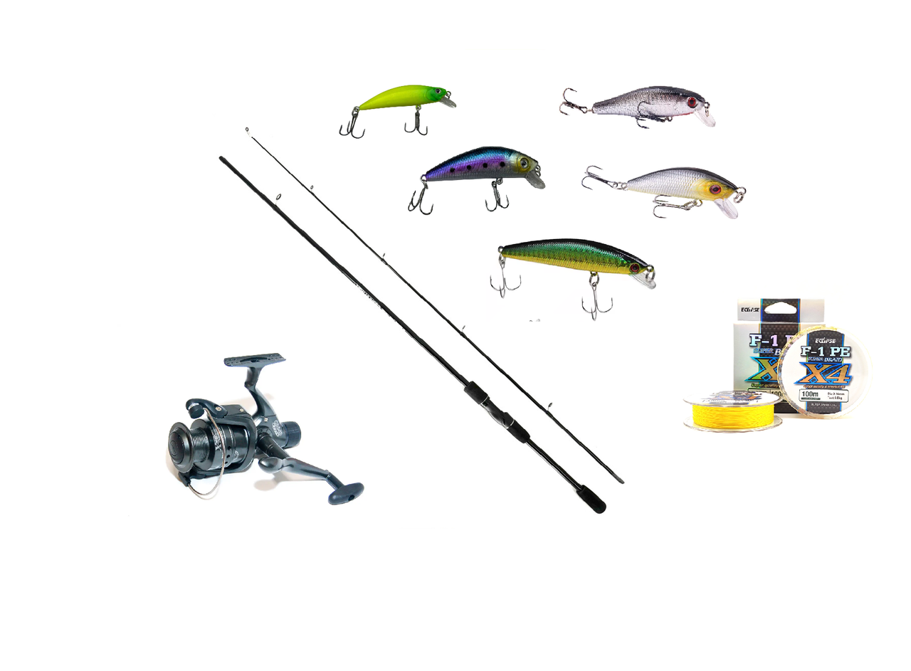 Готовий комплект для лову хижака  (щука, судак, окунь, головень) / набір для рибалки на подарунок, фото 1