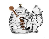 Кришталева ємність для меду Bohemia Ведмідь