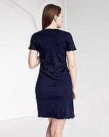 Сорочка для вагітних та годуючих грудьми матусь (синій), фото 5