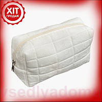 VDD Косметичка женская Lesko Lite Pro белая органайзер для косметики и мелочей дорожный несесер плюшева VDD11-S