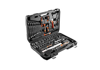 Універсальний набір FORCEKRAFT 72 шт. з тріскачкою, головками та кейсом для зручного зберігання