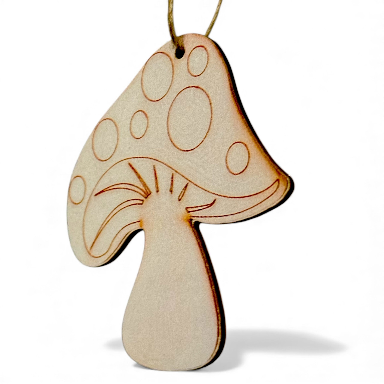 Підвіска фанерна "Боровичек" на ялинку 8х7 см|заготівля для декору |