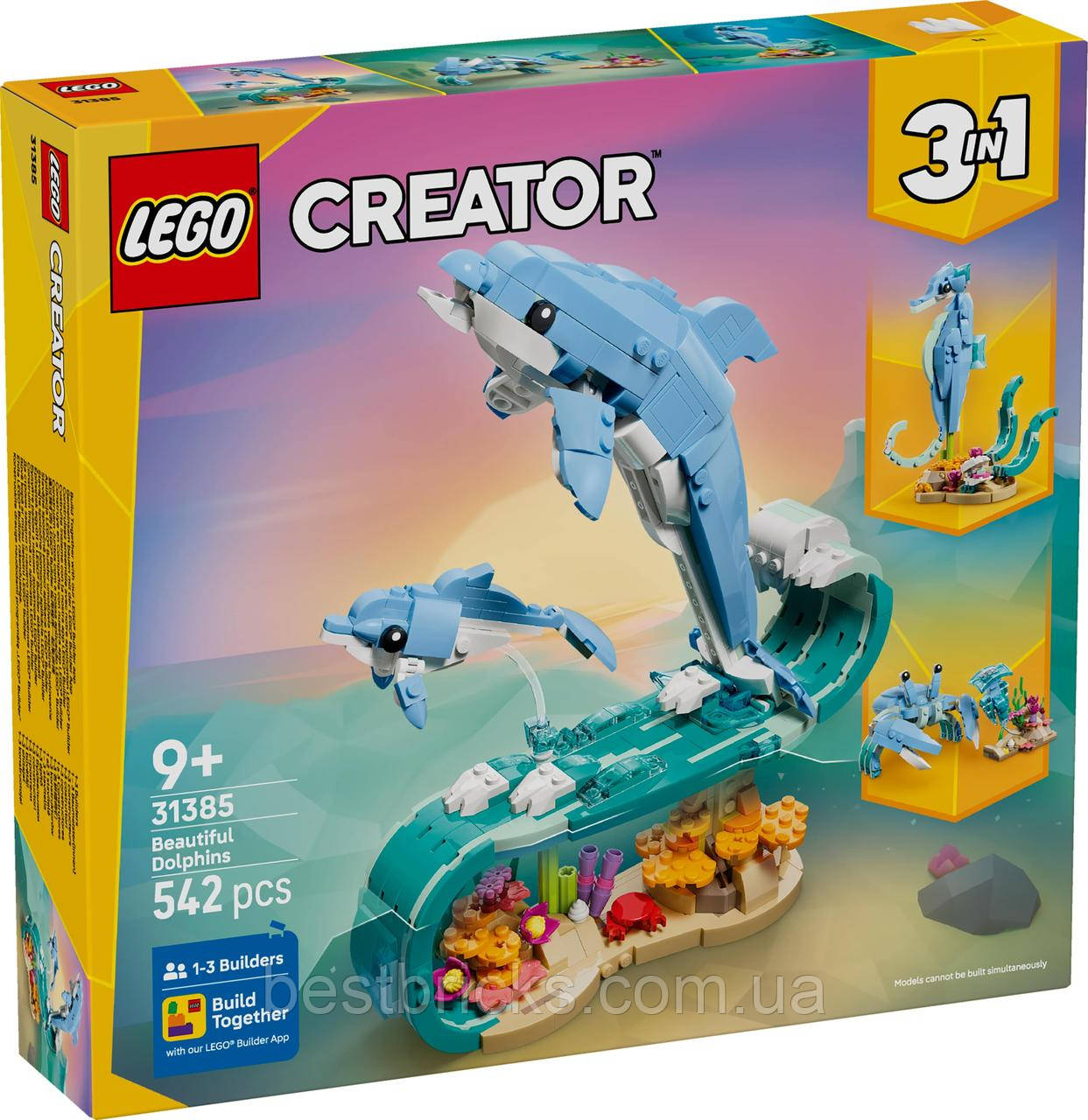 Конструктор Lego Creator Морські тварини: красиві дельфіни 31385, фото 1