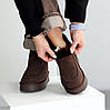 М'які уггі челсі натуральна замша колір Шоколад, фото 6