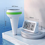 Бездротовий термометр для басейну INKBIRD IBS-P03R з дисплеєм, сонячною панеллю, датчиком TDS та EC, фото 5