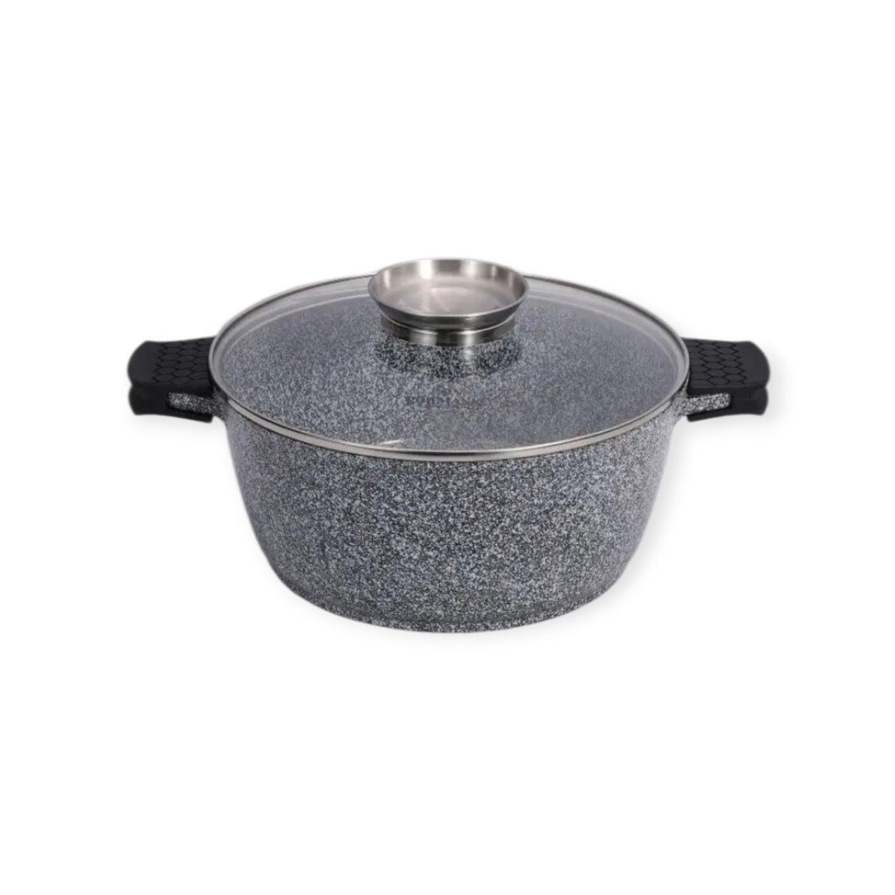 Каструля з кришкою Bohmann BH-7450-20CRM 20 см 2.2 л сіра, фото 1