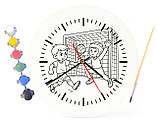 Дитячий набір для творчості годинник розмальовка Футбол 30 см (Г0117), фото 4