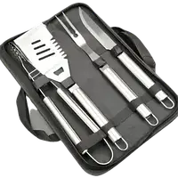 Набір аксесуарів для барбекю 4 предмета в чохлі