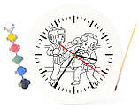 Дитячий набір для творчості годинник розмальовка Рукопашний бій 30 см (Г0110), фото 4