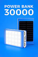 Powerbank 30000 usb з ліхтарики power bank і індикатором, Зовнішній акумулятор для техніки Зовнішні акумулятори повербанки Solar