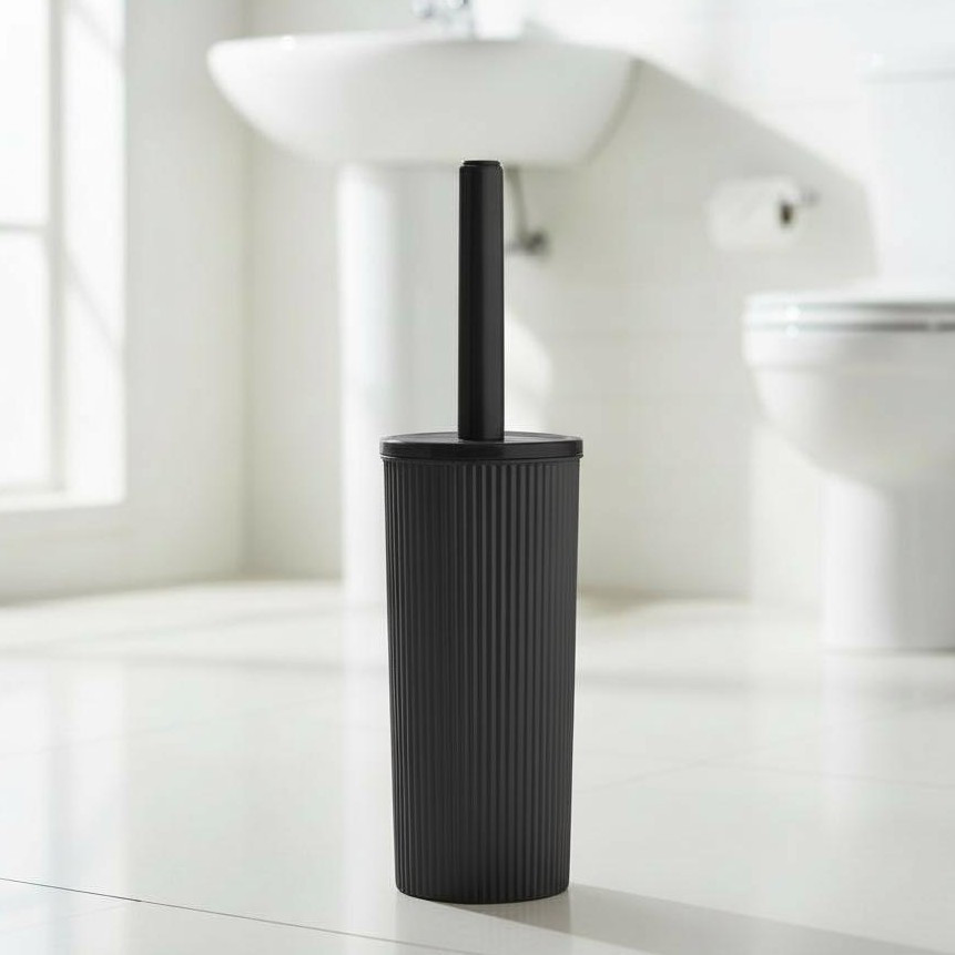 Йоржик для унітаза високий чорний WC LINE CZ-018 Ozer