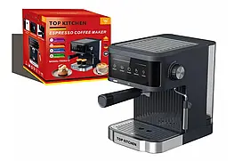 Кофеварка Еспресо зі стимером 1500Вт 15 бар Top Kitchen Tk00216