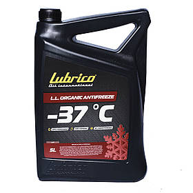 Антифриз LUBRICO LONG LIFE ORGANIC ANTIFREEZE, RED -37, 5л - VW TL774D(G12)/TL774F(G12+)