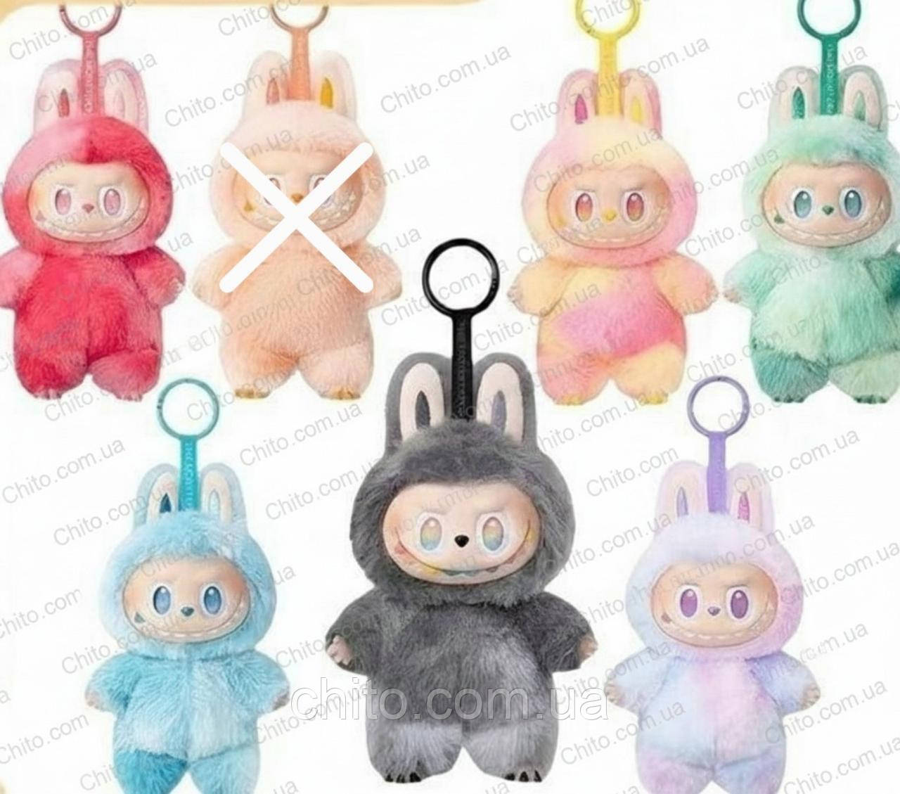 Набір монстрик Лабубу М'який Брелок-Іграшка 6 кольорів, фото 1