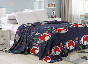 Плед із мікрофібри Велсофт Among US синій 160х210 см