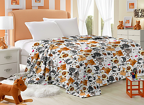 Плед із мікрофібри Велсофт Маленькі котики 160х210 см