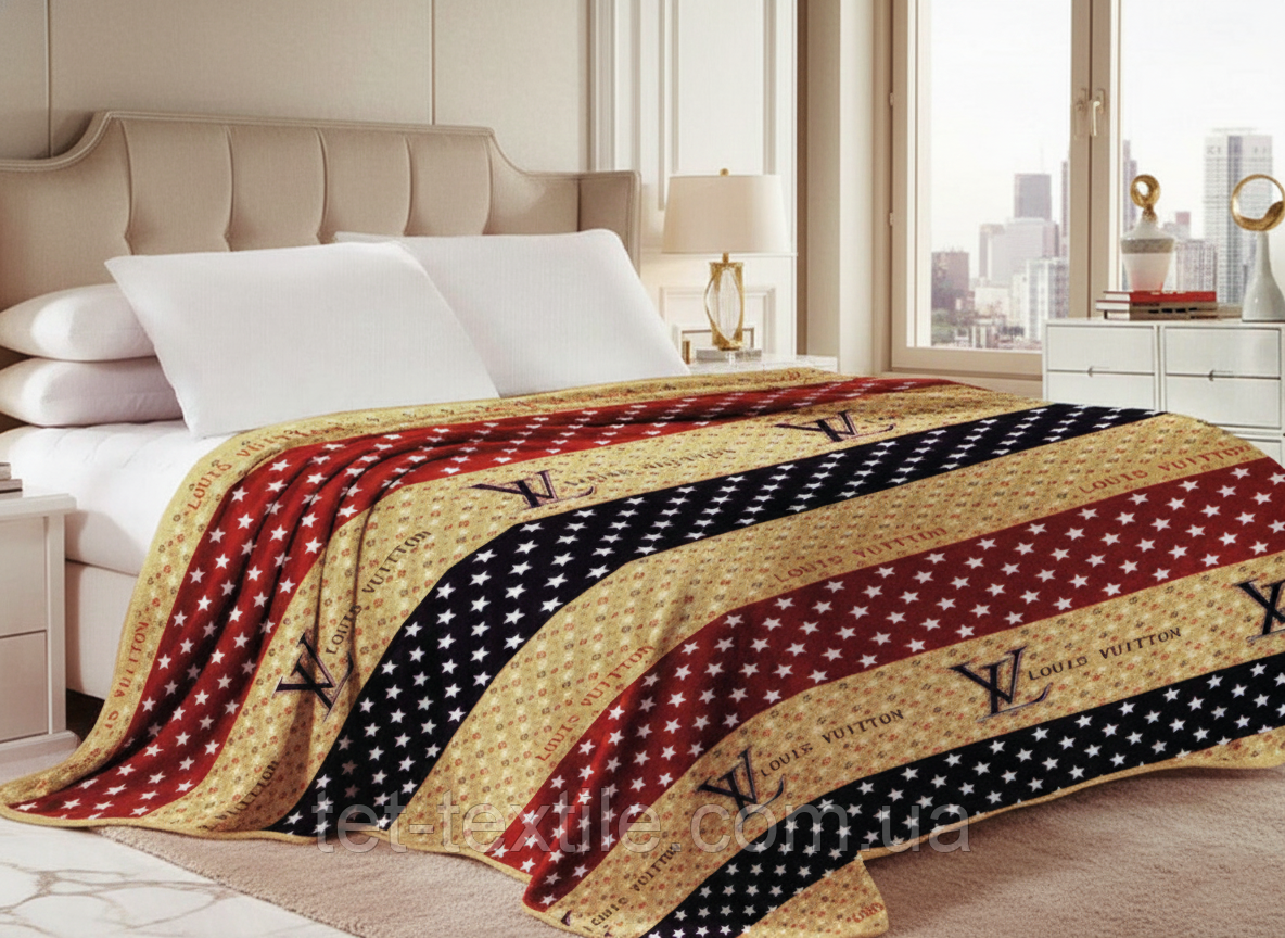 Плед з мікрофібри Велсофт Луї Вітон 160х210 см