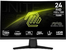 Монітор 23.8" MSI MAG 244C, VA 10 bit, 180Hz (1920x1080), Новий