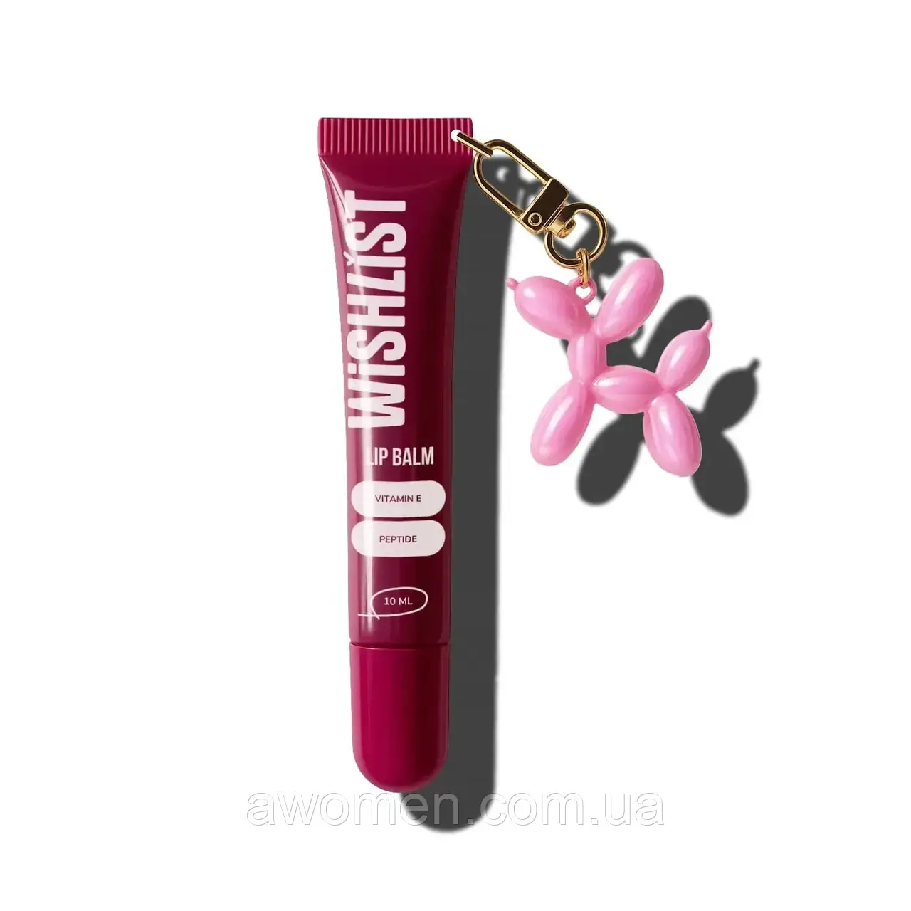 БАЛЬЗАМ-БЛИСК ДЛЯ ГУБ VELVET CORAL WiSHLiST LIP GLOSS BALM, 10 МЛ + ІГРАШКА-БРЕЛОК, фото 1