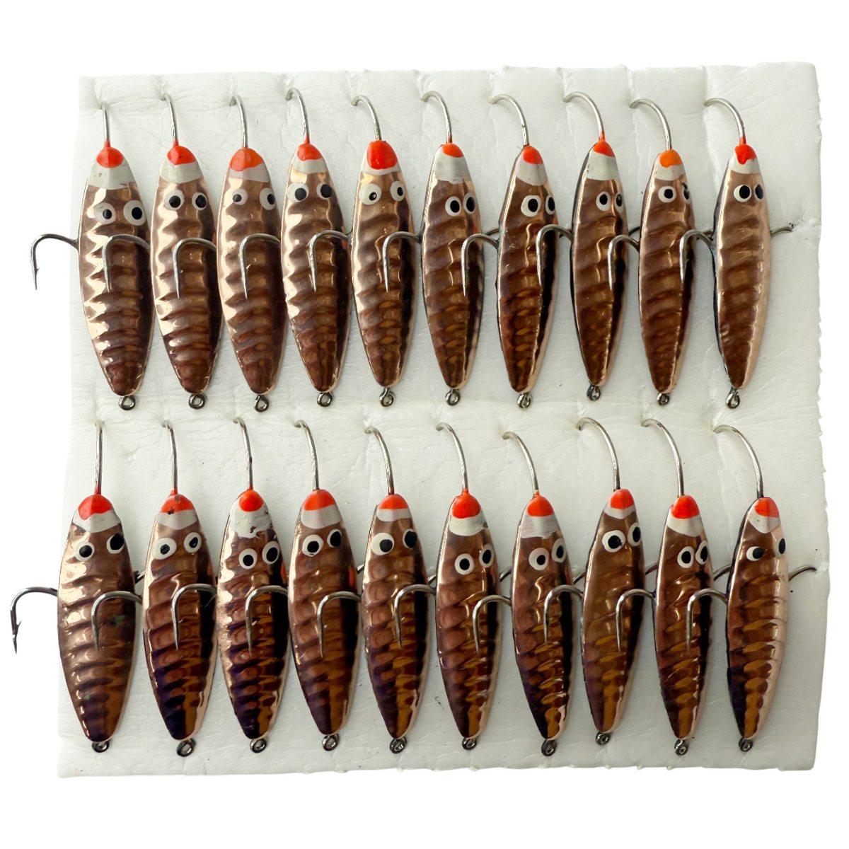 Блешня Парус Жук-3 - 3 гачки - Вертикальна - Мідь - 20шт/уп