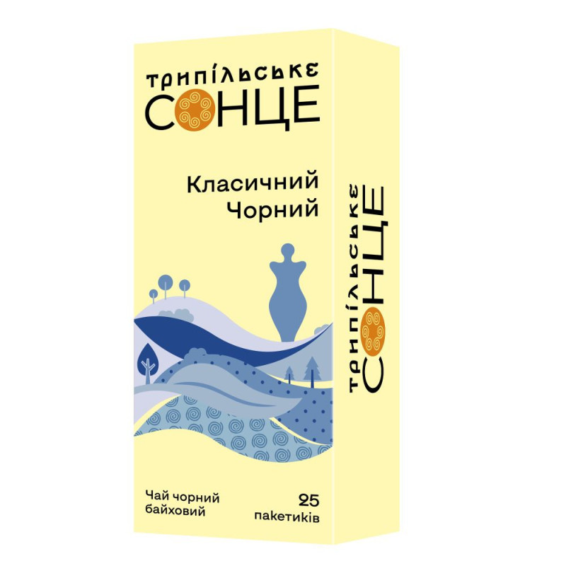 Чай чорний Трипільське Сонце Класичний  дрібний 25пак*1,8г, фото 1