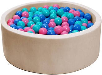 Сухий басейн із кульками 200 шт. бежевий Diego