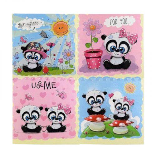 Килимок-пазл 4 елементи, 1 елемент 60х60 см, у плівці, фото 1