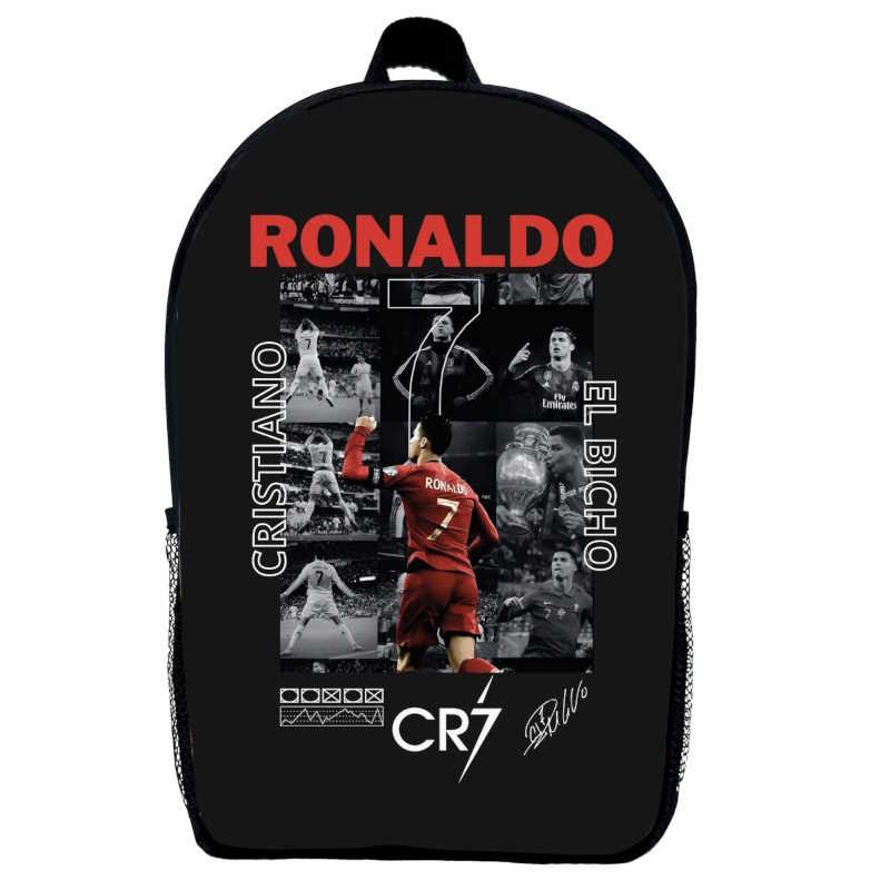 Рюкзак шкільний Кріштіану Роналду футбол (School Gear bag 09) чорний, 39 х 27 х 14 см, фото 1