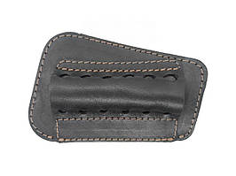 Патронташ на приклад на 6 патронів калібру 7,62 (шкіра, чорний)