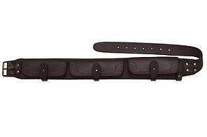 Патронташ на пояс закритий на 21 патрон 12 калібру (шкіра, коричневий)