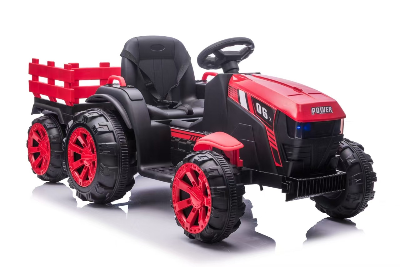 Дитячий електромобіль трактор з причепом WH777, фото 1