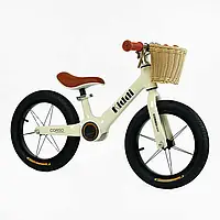 Велобіг "CORSO KIDDI" LT-14104 (1) магнієва рама, колеса надувні резинові 14’’, алюмінієві обода, підставка для ніг, корзинка, в