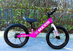 Велобіг "CORSO MAXIS" MX-48018 (1) сталева рама, ручне заднє гальмо, колеса надувні резинові 16’’, підніжка, дзвоник