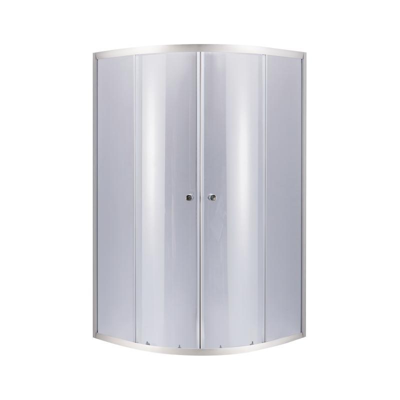 Душова кабіна Lidz Latwa SC90x90.SAT.MID.GR, скло тоноване 4 мм без піддона, фото 1