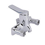 Змішувач для ванни Qtap Presto з довгим поворотним виливом (з душовим гарнітуром) QTPRE2601CRM45573 Chrome, фото 4