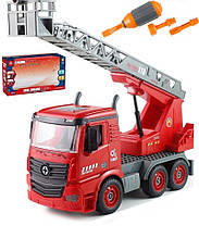 Машина-конструктор з викруткою  Fire Engine Truck "Пожежна машина" арт. D 998-11 A
