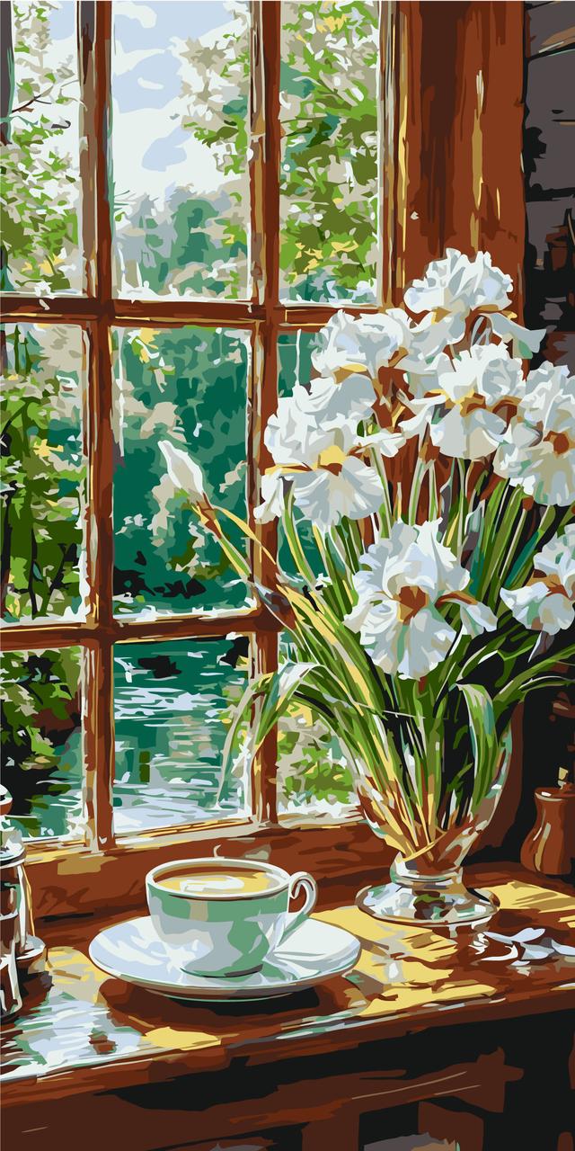 Картина за номерами Натюрморт. Кавова гармонія 40*80 см Орігамі LW 5155