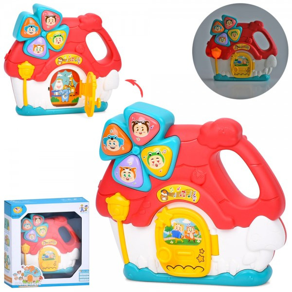 Гра дитяча музична 855-180A, 15см, будиночок, музика, світло, фото 1