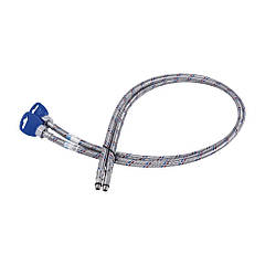 Шланг голка для підключення змішувачів SD Plus в нержавіючому обплетенні 100 см М10x1/2"В (пара) SD396W100 Thermo Alliance, Китай