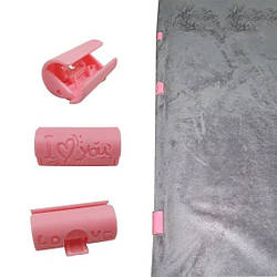 Фіксатори для простирадла, 1.7х3.5см, Рожевий / Тримачі для простирадла / Фіксатори простирадла для утримання його від ковзання