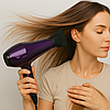 Фен NV-9103 Профі / Фен для сушіння волосся / Фен-стайлер з насадками, фото 2