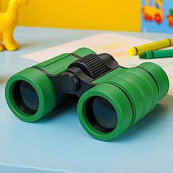 Бінокль 4x30 Зелений/ Дитячий телескоп/Складаний мінібінокль