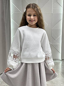 Кофта утеплена для дівчат, 128,134,140,146 см,  № 002619