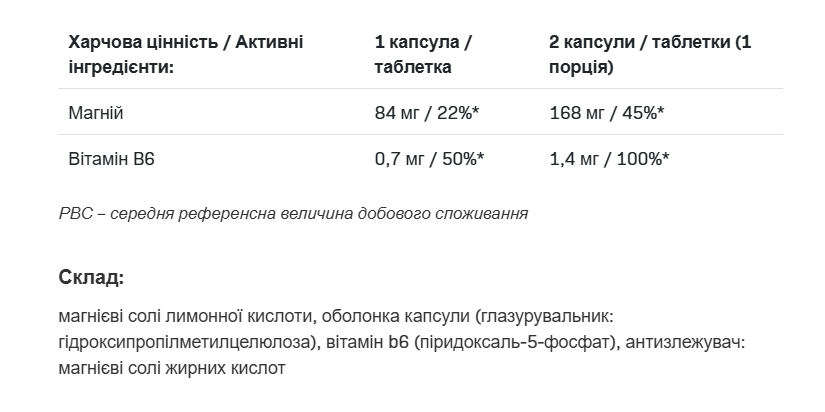 Магній + В6 AllNutrition Magnesium Citrate + B6 100 капс., фото 2