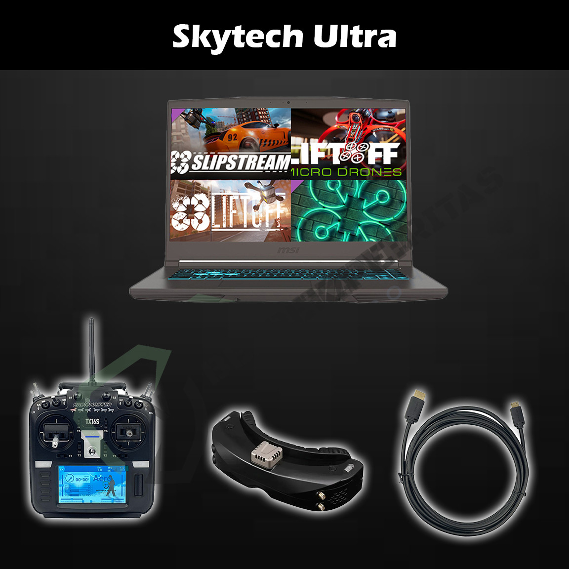 Комплект для навчання пілотування FPV дроном на симуляторі "SkyTech Ultra"