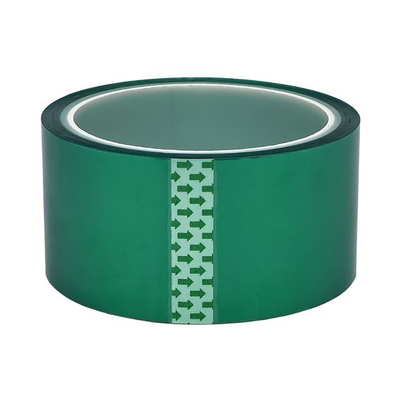 Термостійкий скотч каптон, термоскотч 50 мм зелений 250с